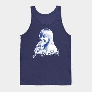 Joni Mitchell /\/ Retro 1970s Style Fan Art Design Tank Top